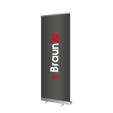 Roll-Up Budget | B 80 cm x H 200 cm | einseitig bedruckt
